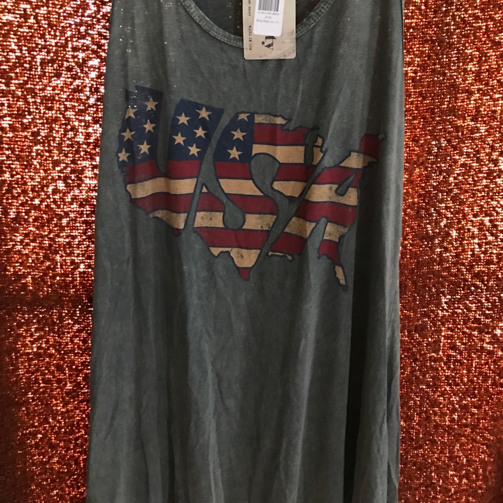 Olive colored tunic tank