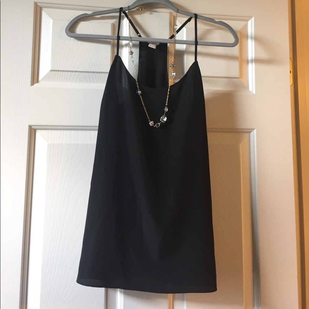 J. Crew Black Racerback Tank Top