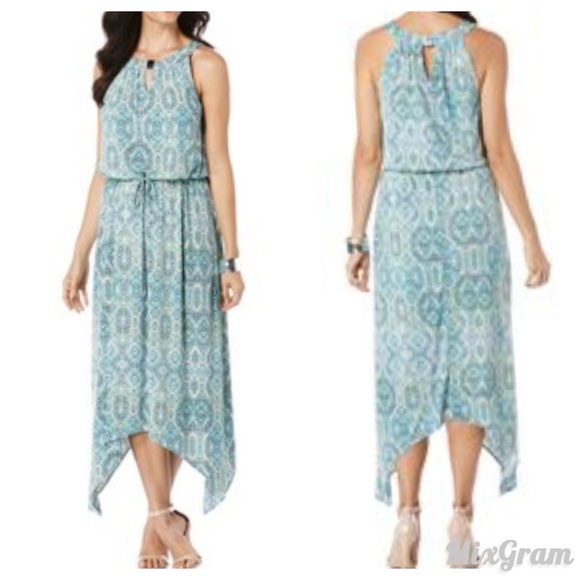 Rafaella Dresses & Skirts - Rafaella Keyhole Cinched Waist Dress size XL