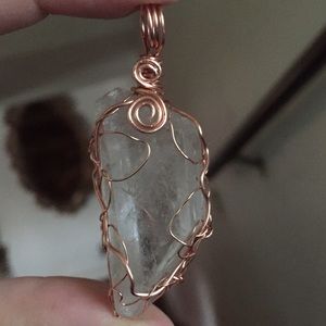 Pointed Quartz Crystal Pendant