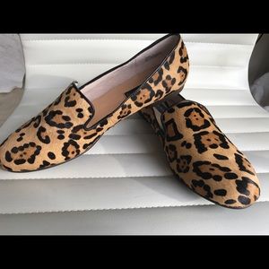 Steven loafers in leopard print, brand new, 10