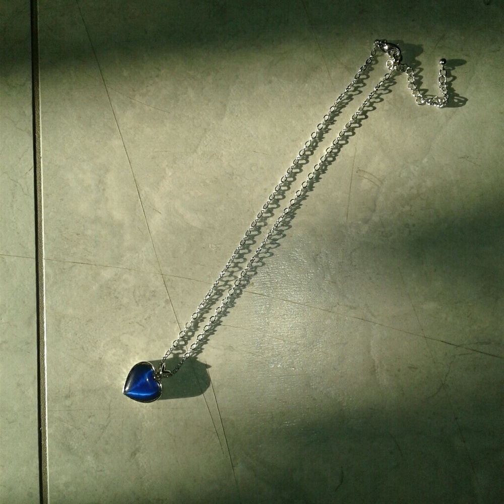 Blue Heart Necklace