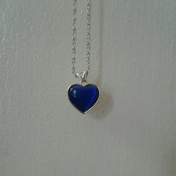 Blue Heart Necklace - Picture 3 of 3