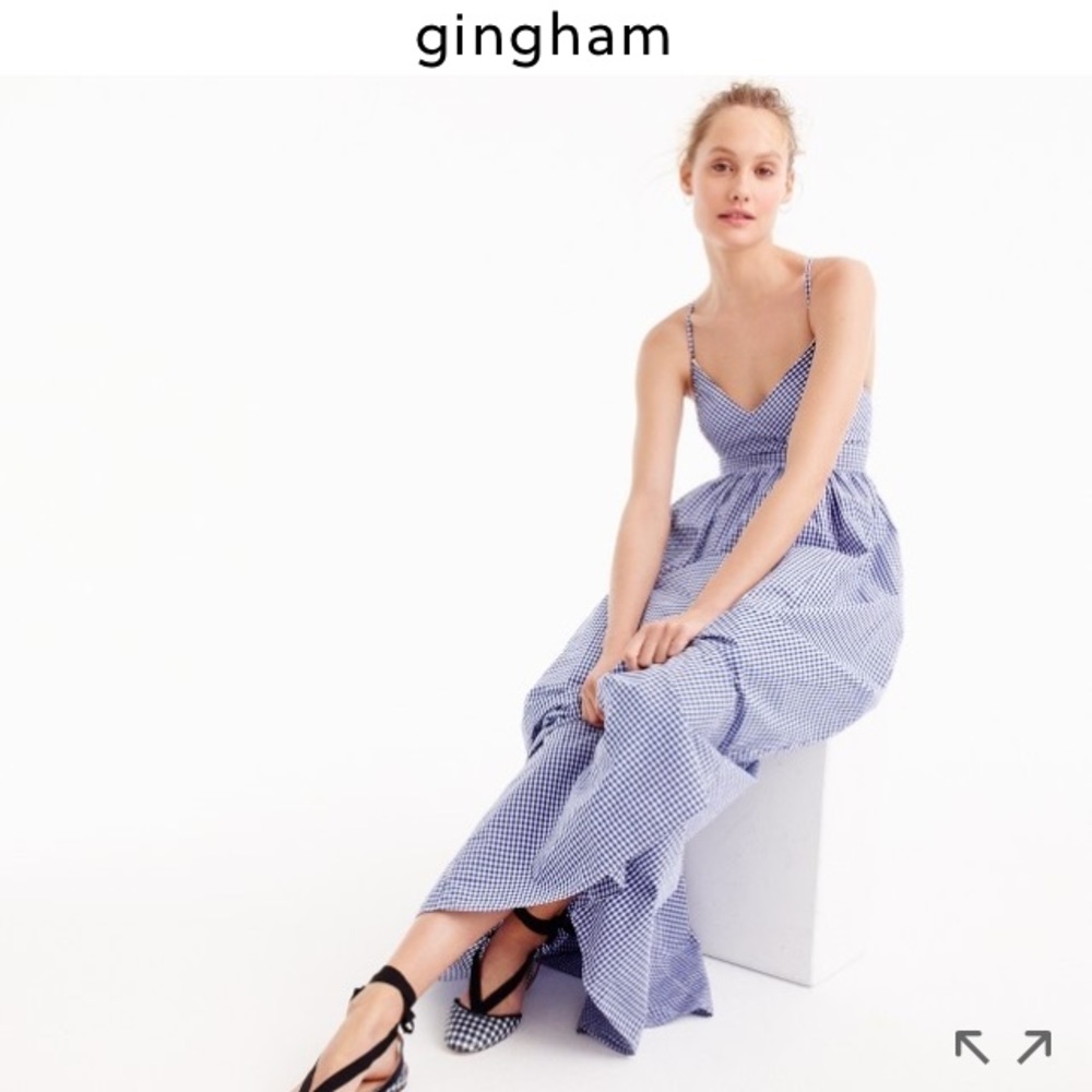 J crew long spaghetti dress