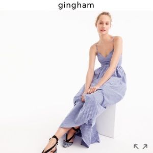 J crew long spaghetti dress