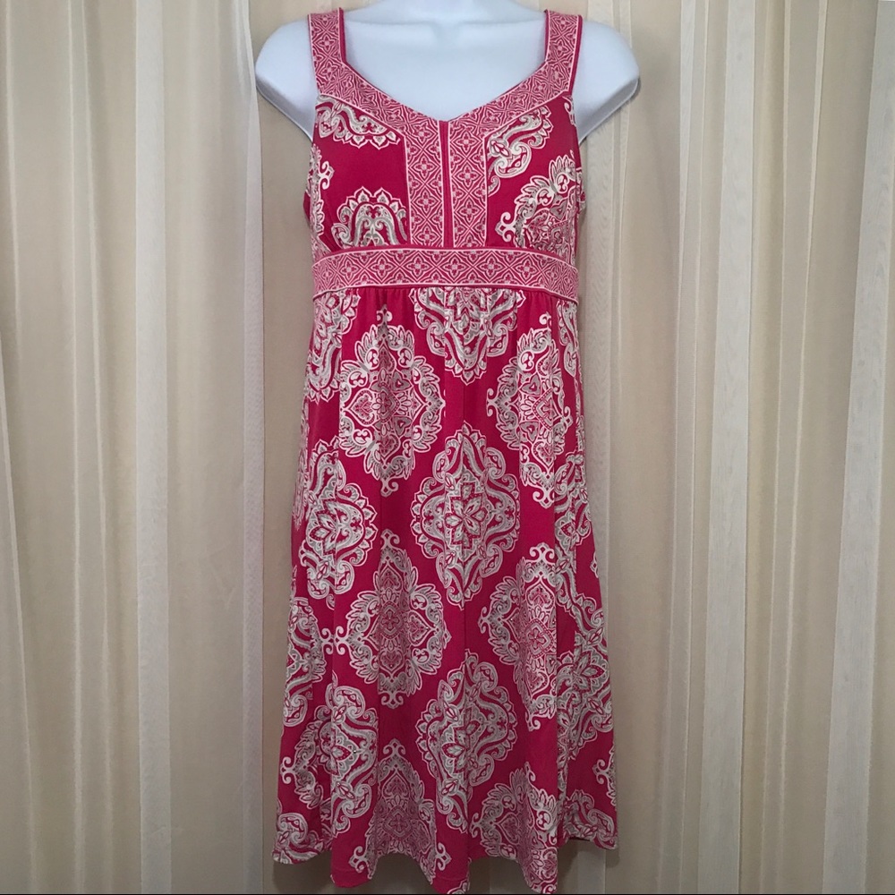 Apt. 9 Pink Paisley Sheath Dress with Sparkle