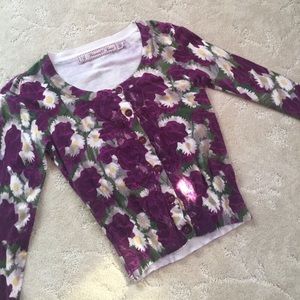 Forever 21 Twist Collection Floral Lace Cardigan