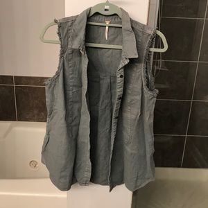 Free People Gray Vest