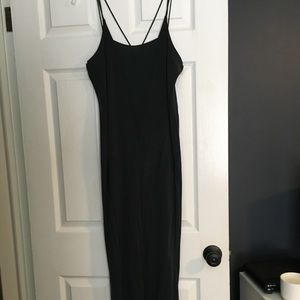 NWOT Charcoal strappy dress