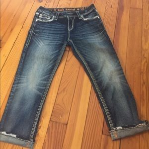 Rock Revival cropped denim, size 28