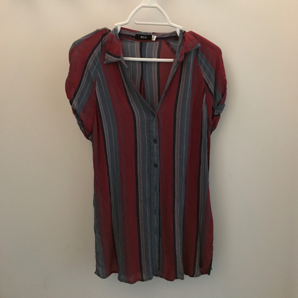 BDG striped button down shirt