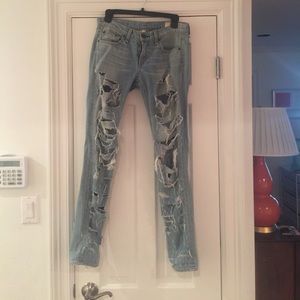 Rag and Bone DRE Distressed Jeans