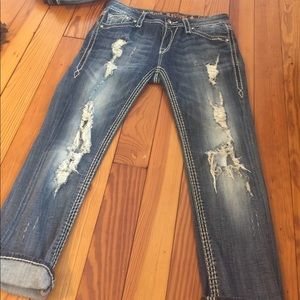 Rock Revival cropped denim