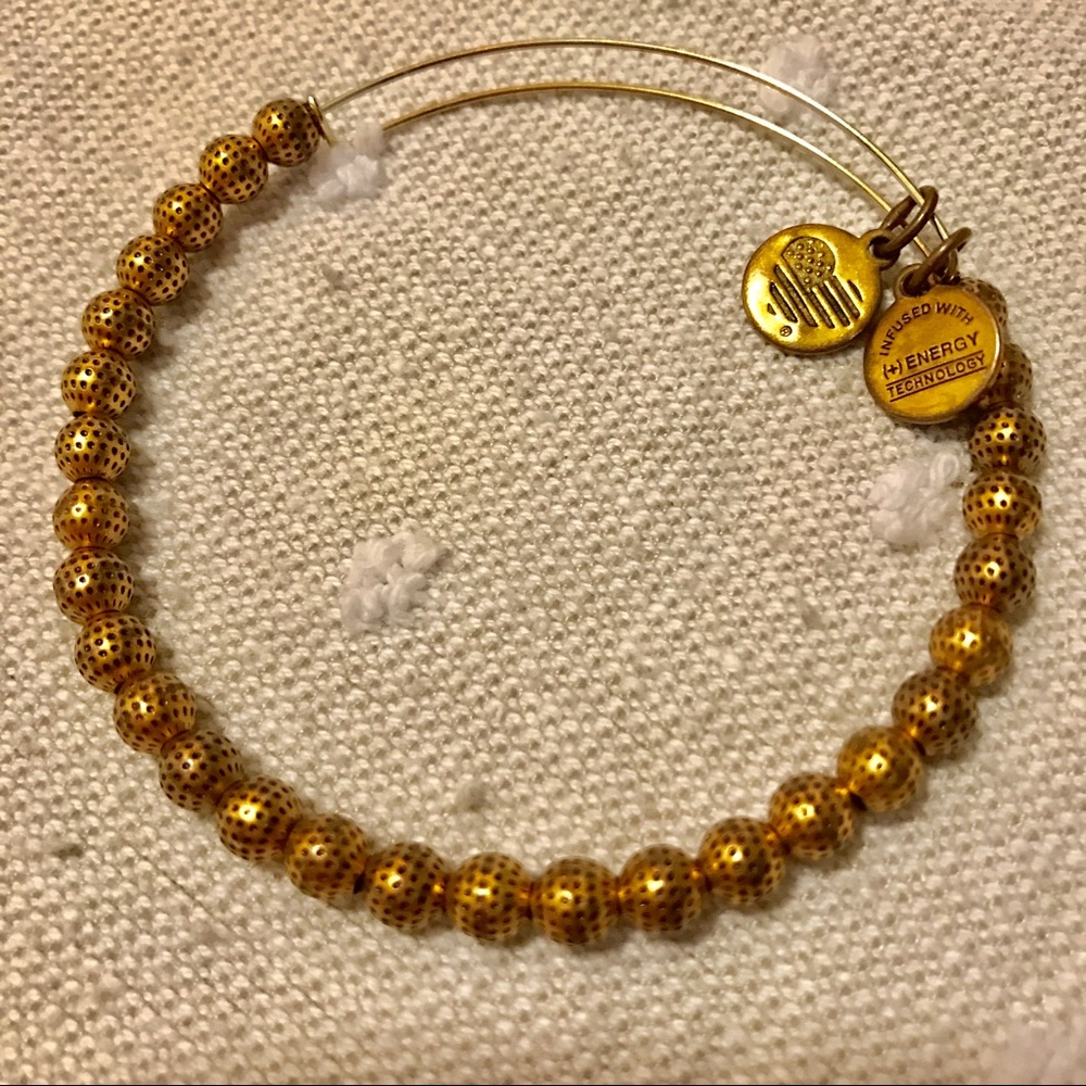 Alex and Ani Gold Beaded Bracelet