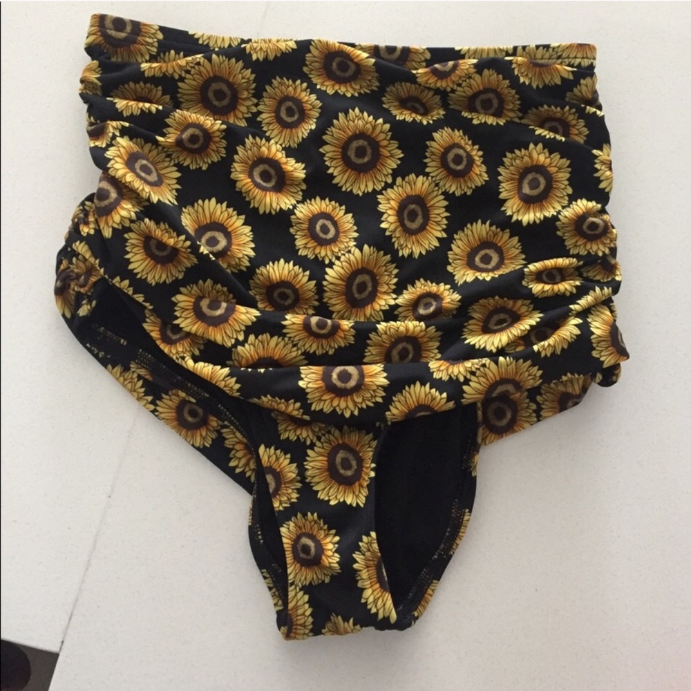 High waisted sun flower bottoms.