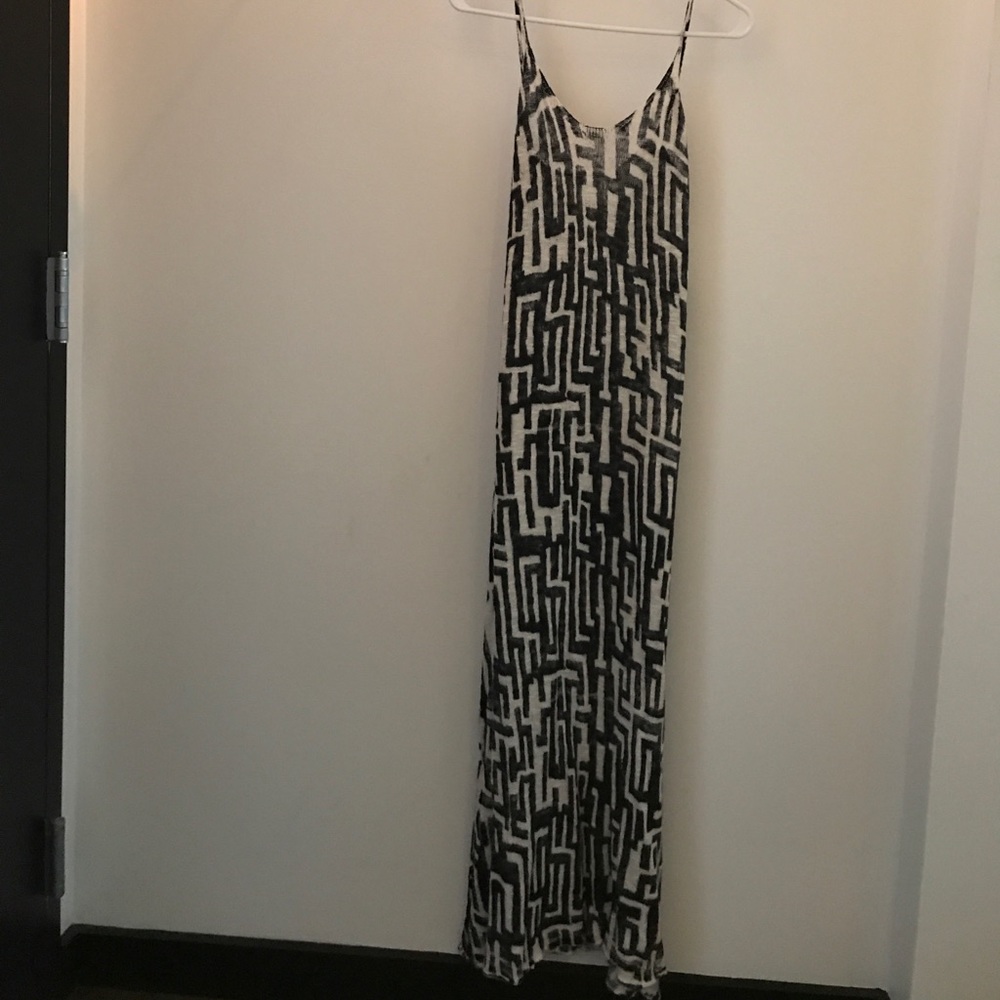 How print Knit maxi dress