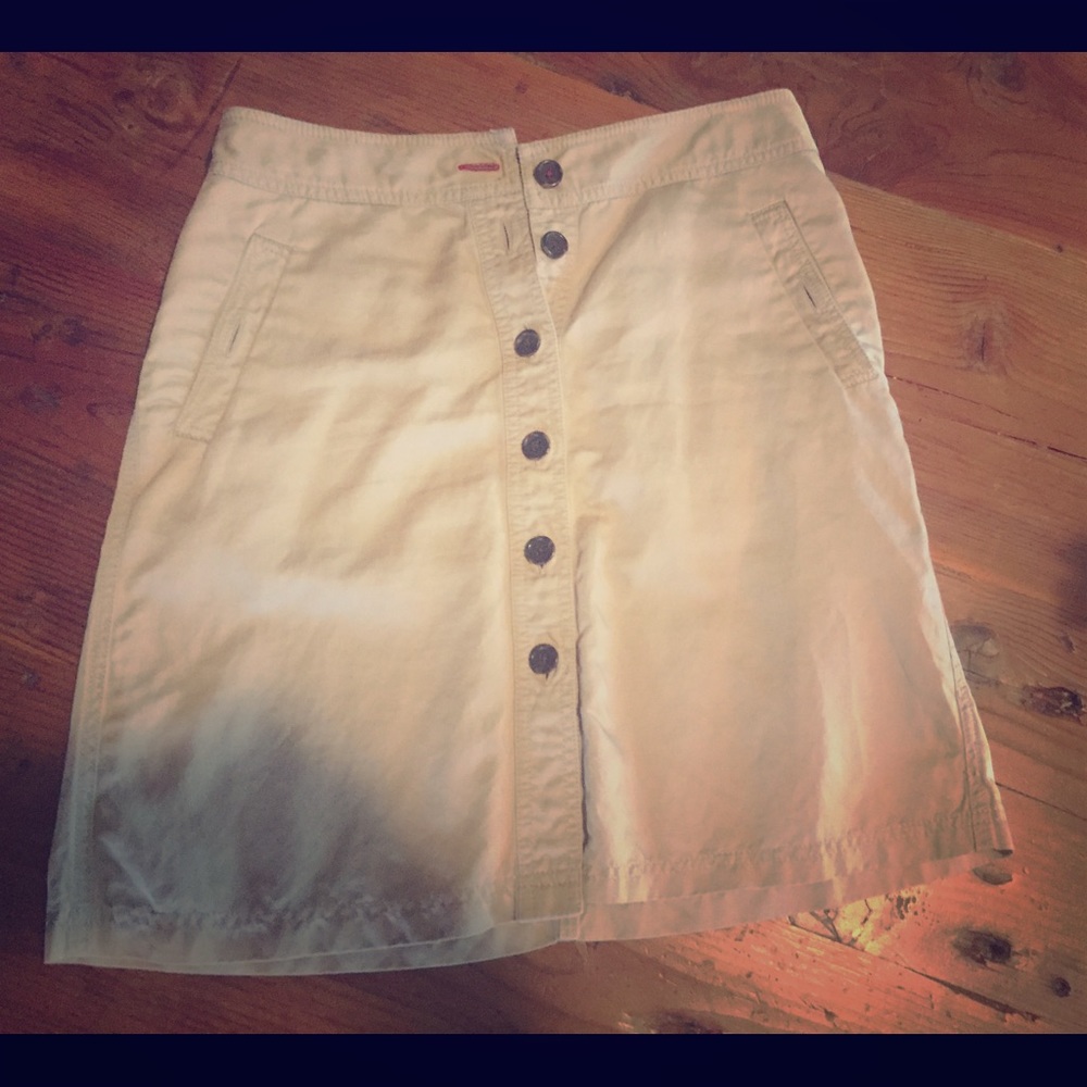 BR linen/cotton A-line skirt