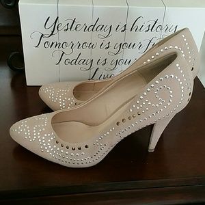Anne Michelle embellished heels