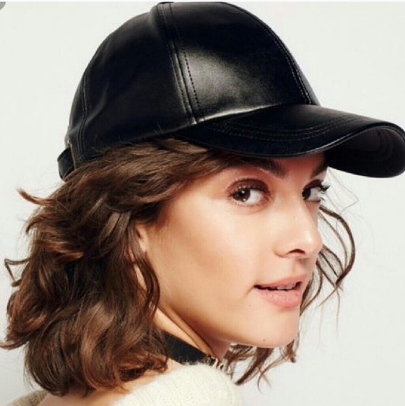 Free People Accessories - F r e e P e o l e | vegan leather baseball hat