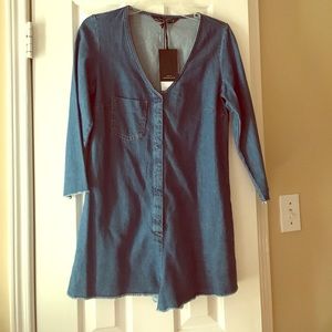 Zara Denim loose fitting romper