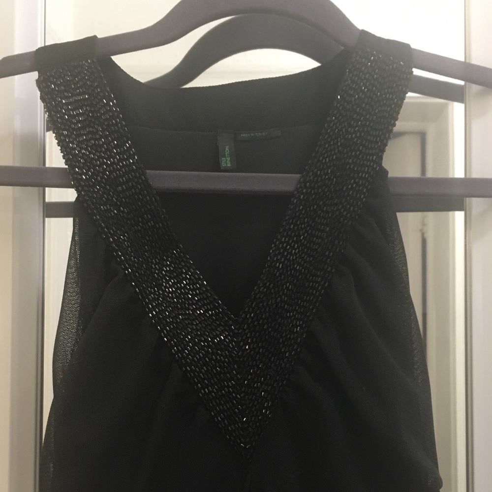 Beautiful Beaded V Neck Dress