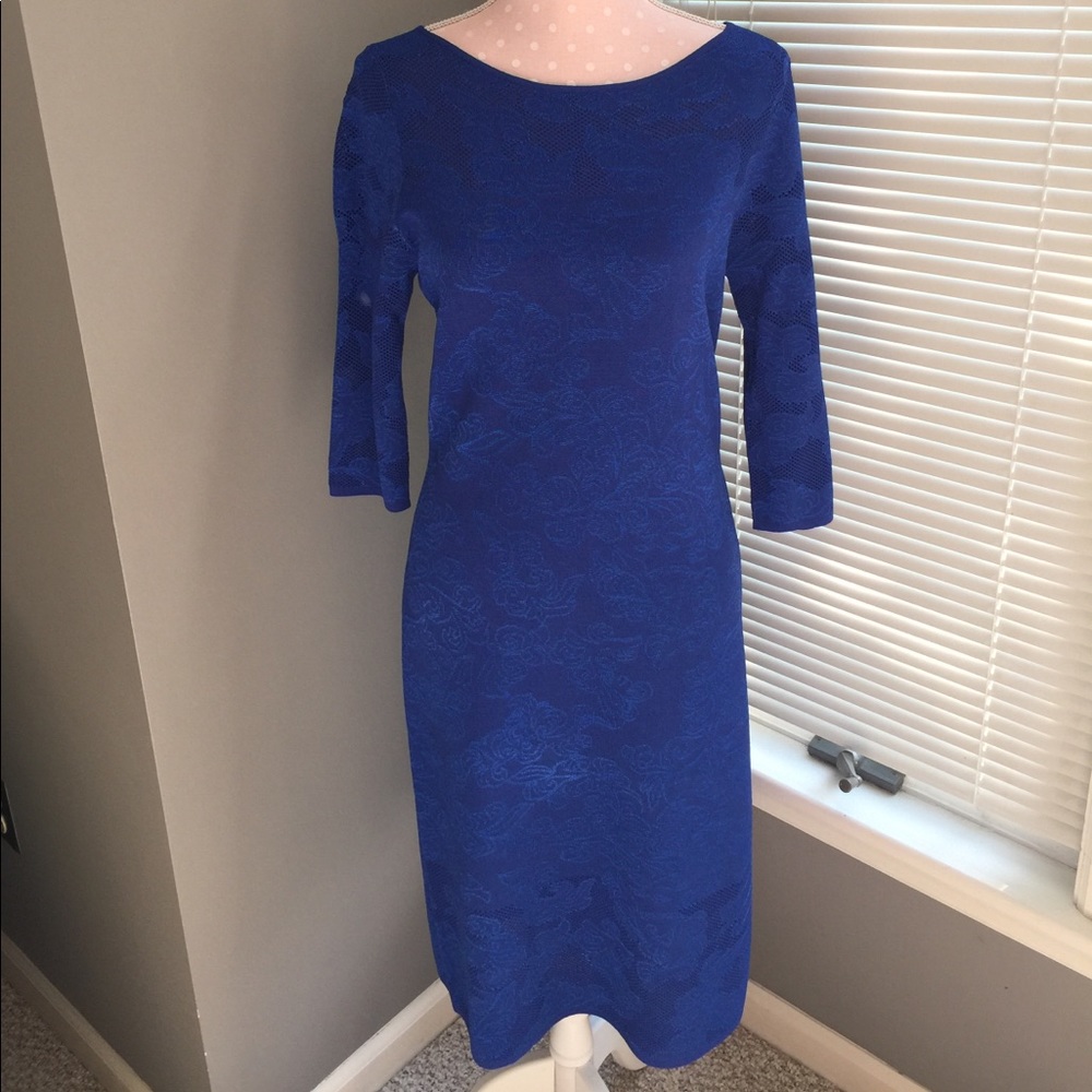 Calvin Klein stretchy blue dress