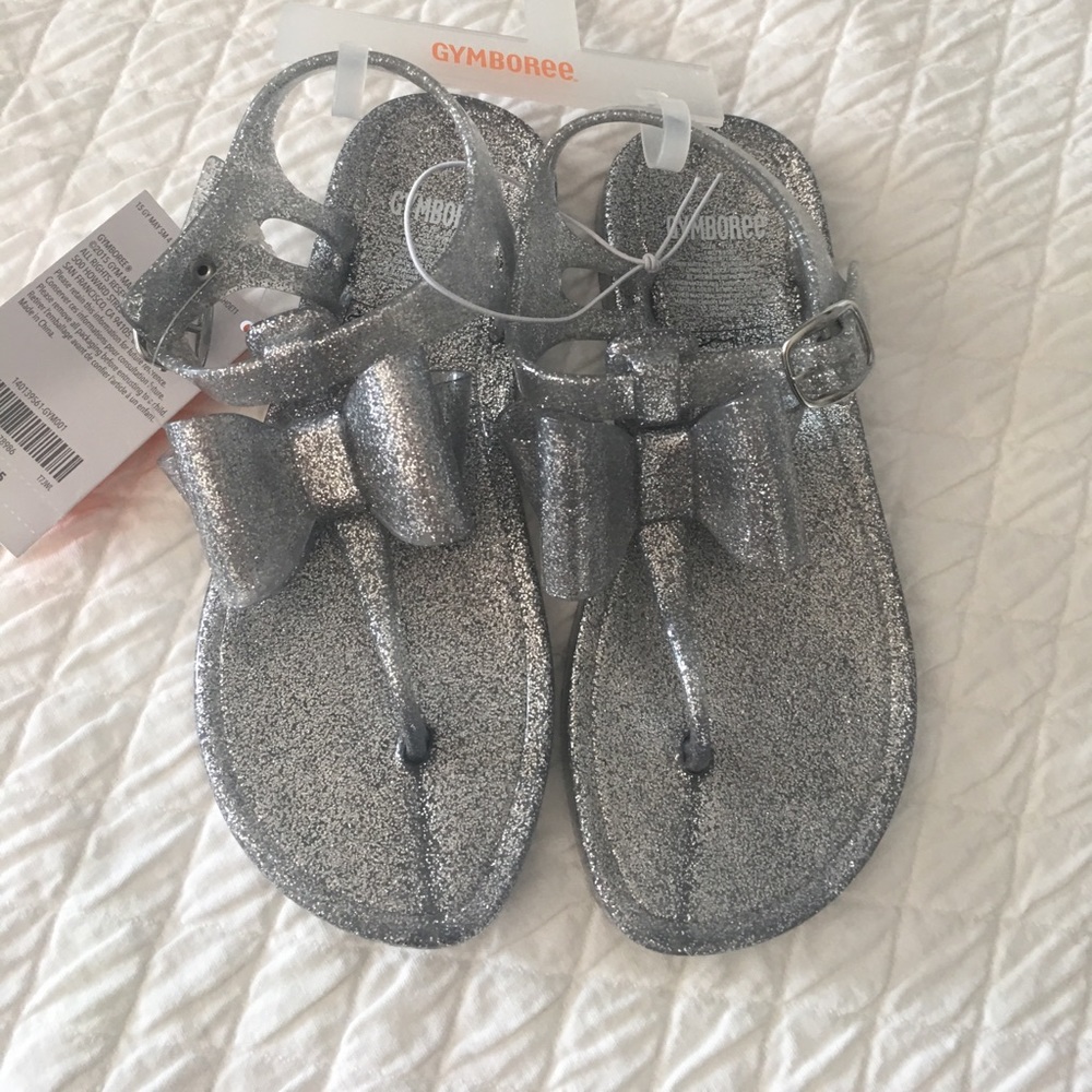Silver Gymboree sandals SIZE 11-12