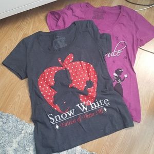 Two womens disney tees