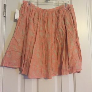 Old navy Coral pleated skirt