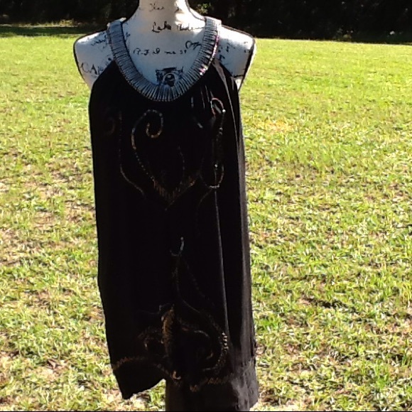 Vintage Trapeze Silk dress - Picture 7 of 7