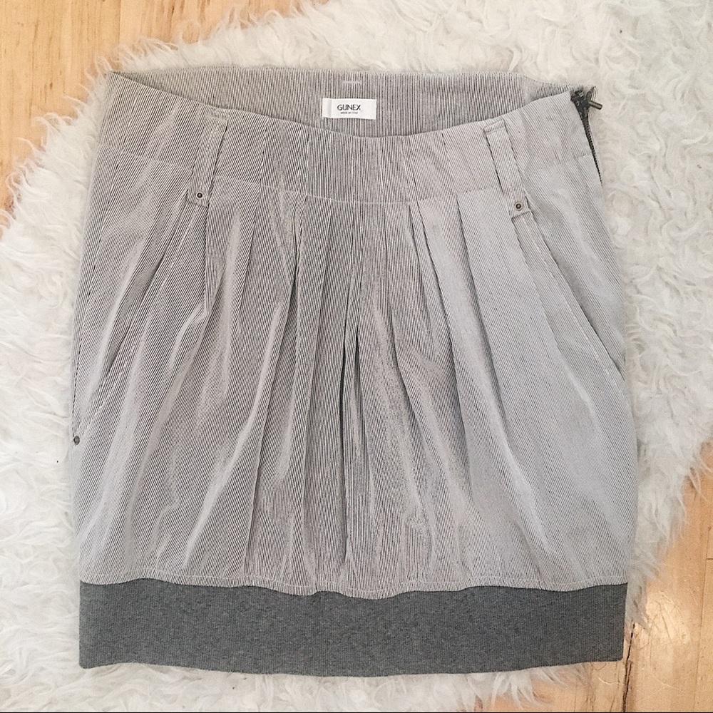 GUNEX Stripped Skirt