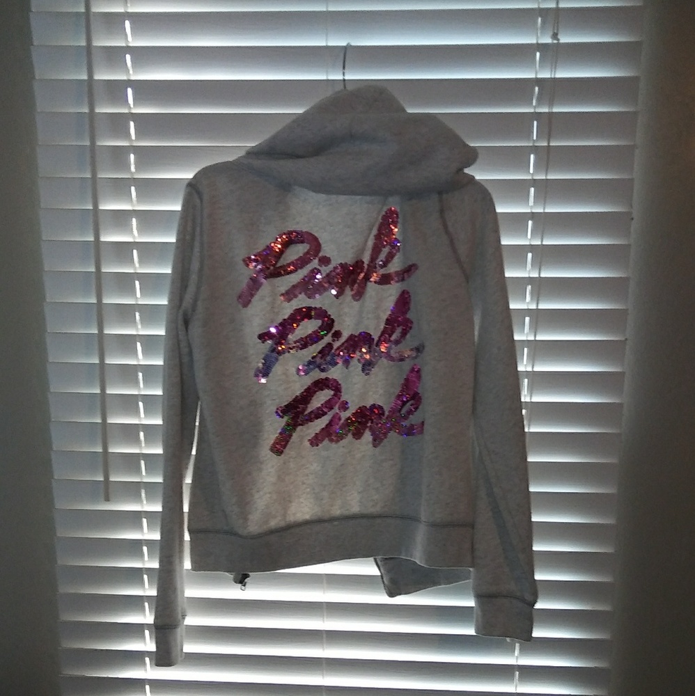 Vs PINK sequened zip up 💖🎉💓