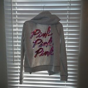 Vs PINK sequened zip up 💖🎉💓