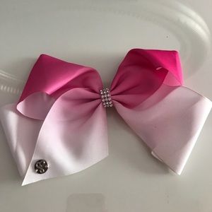 Jojo bow pink with white ombré