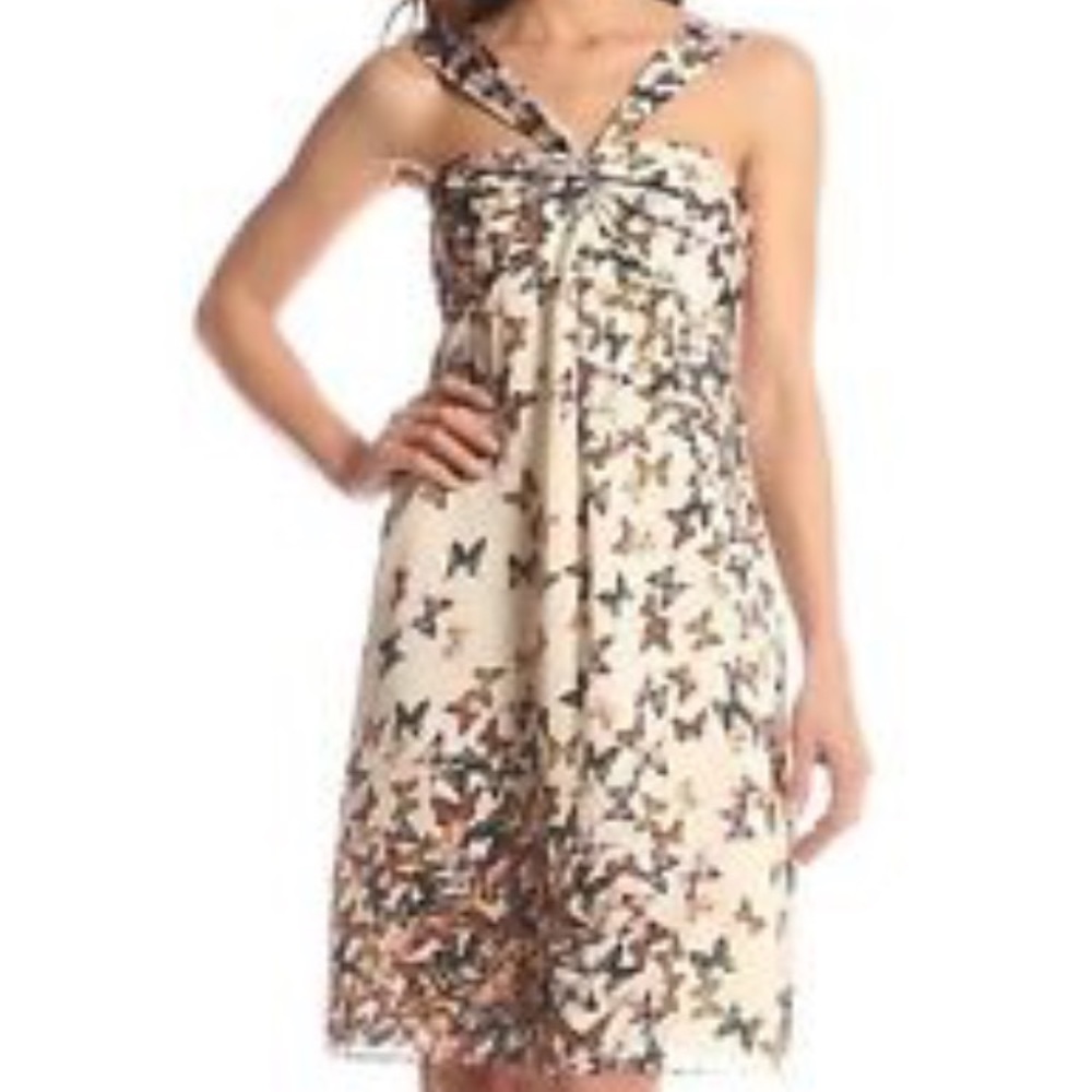Ted Baker Butterfly Print Dantz Dress Size 2