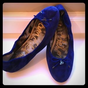💙Sam Edelman💙 Blue Suede Felicia Ballerina Flats