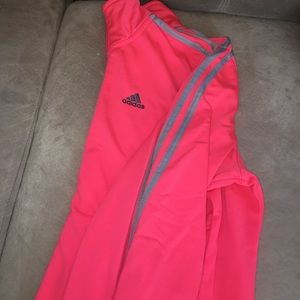 Pink adidas track jacket