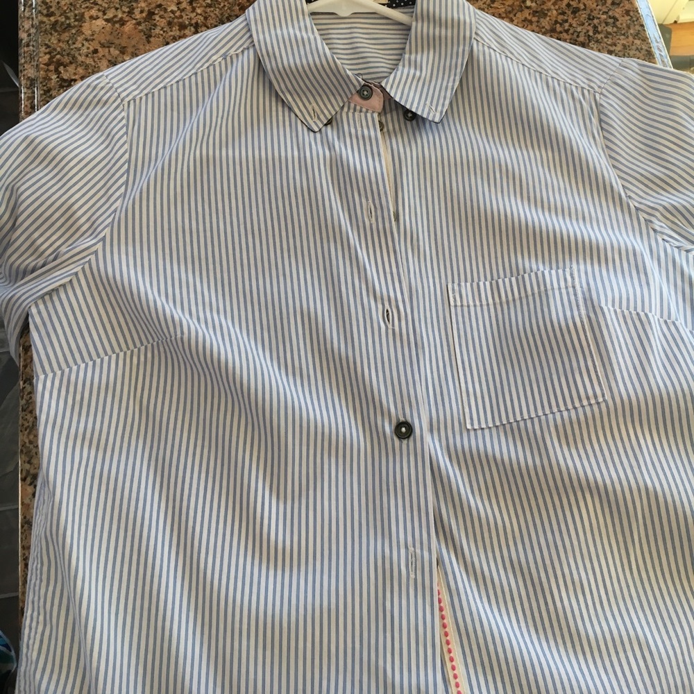 Women's Anthropologie tailored button down shirt