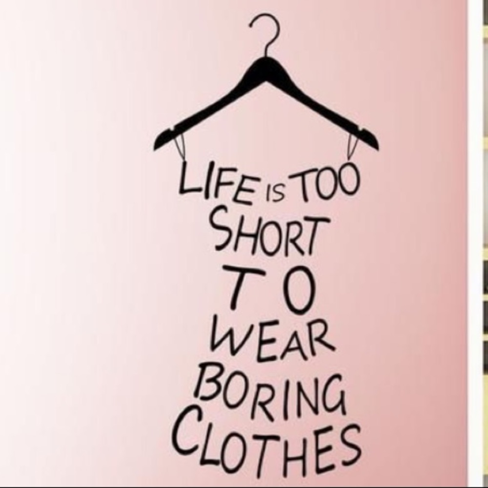 Women's, children's and men's clothes.