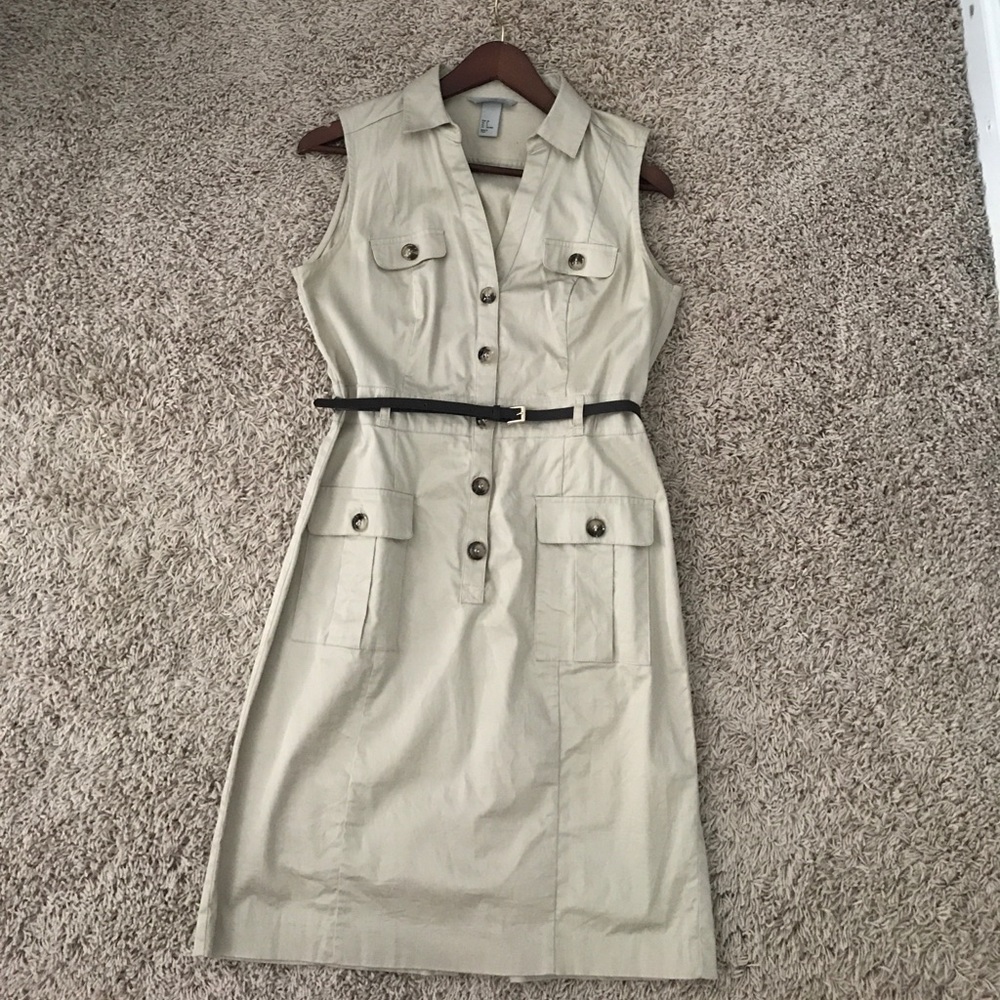 H & M khaki dress
