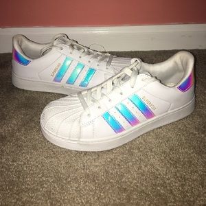 Limited edition holographic Adidas Superstars