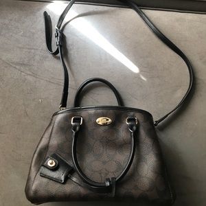 Leather coach purse