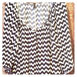 Chevron Tunic Blouse