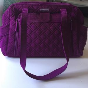 Vera Bradley Stroll Around Baby Bag in Plum