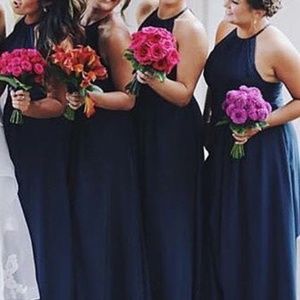 Azazie Navy Blue Bridesmaid Dress