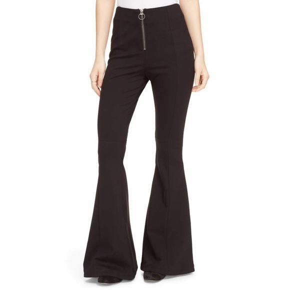 Free People Pants - Free People "Born To Be Wild" Black Bell Bottoms