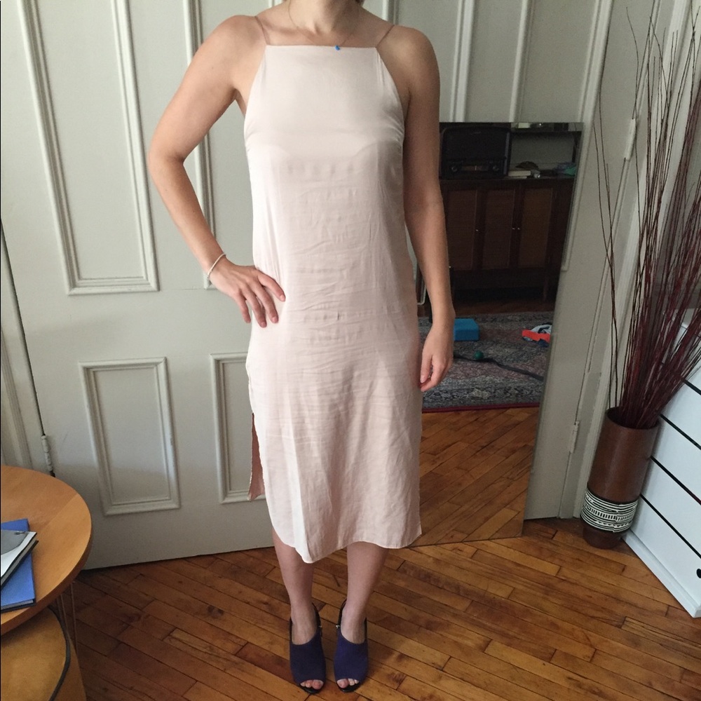 Zara silk slip dress