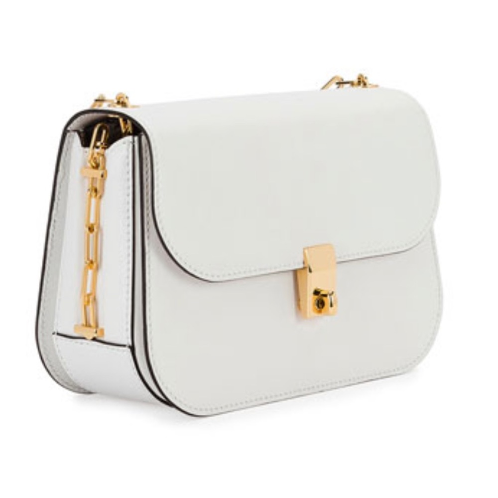 NEW VALENTINO GARAVANI LEATHER CHAIN SHOULDER BAG - Picture 1 of 4