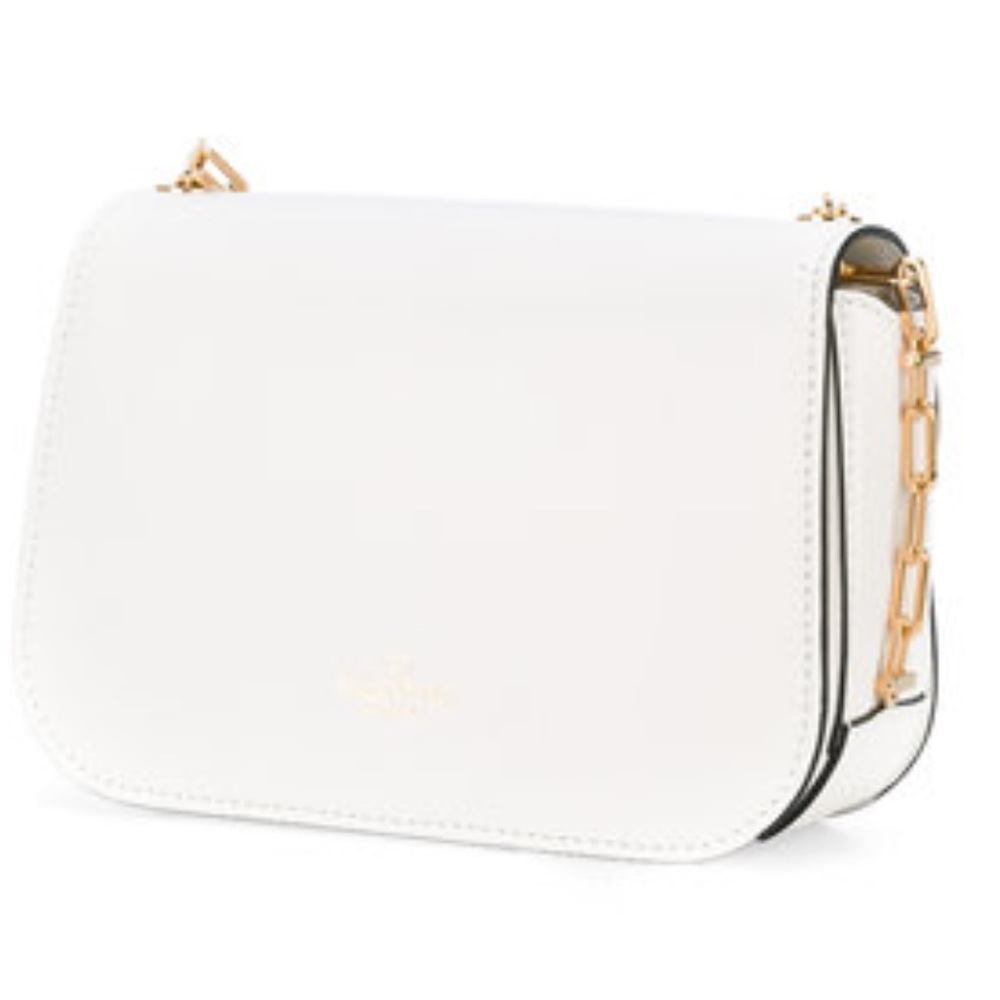 NEW VALENTINO GARAVANI LEATHER CHAIN SHOULDER BAG - Picture 4 of 4