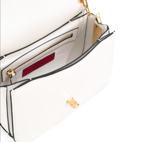 NEW VALENTINO GARAVANI LEATHER CHAIN SHOULDER BAG - Picture 3 of 4